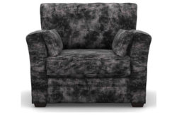 Heart of House Malton Shimmer Fabric Cuddle Chair - Grey